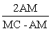 2AM/(MC-AM)