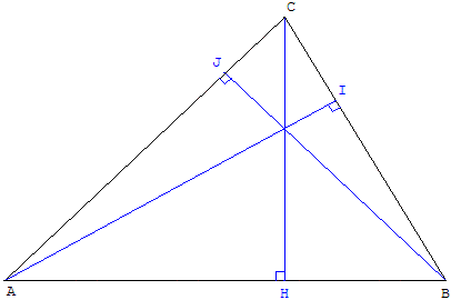 Triangle d'angles 60° et 45°