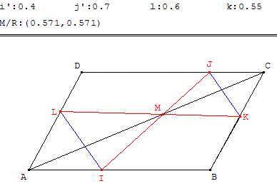 Parallélogramme et diagonale - Réciproque