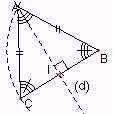 Construction d'un triangle équilatéral à partir d'un axe de symétrie