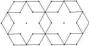 2 étoiles inscrites dans des hexagones