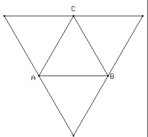 4 triangles équilatéraux