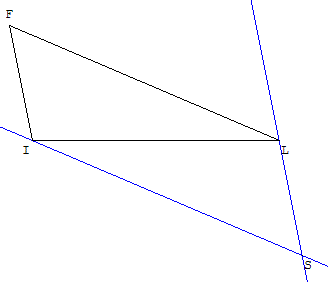 triangle FIL et quadrilatère