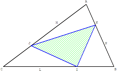 triangle inscrit dans un triangle