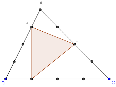 triangle inscrit dans un triangle