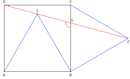 Angles - carré et triangles équilatéraux