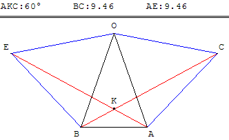 construction de deux triangles équilatéraux