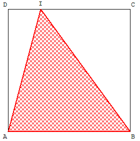 triangle dans un carré