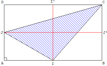 Triangle dans un rectangle