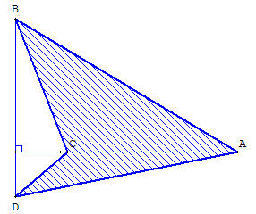 Chevron orthodiagonal non convexe
