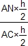 (AN h/2)/(AC h/2)
