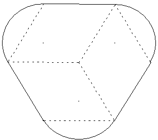 Triangle curviligne