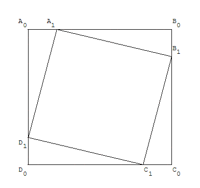 carré inscrit dans un carré