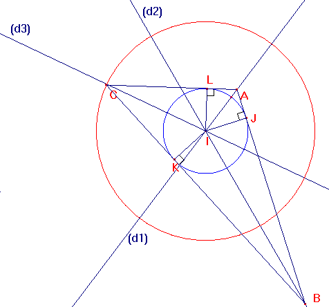 C à l'intersection de ce cercle (c2) et de (d3)