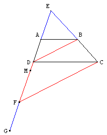 Trapèze - construction de F et G