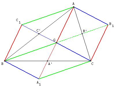 Hexagone aux côtés opposés deux à deux parallèles