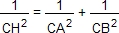 1/CH²=1/AB²+1/AC²