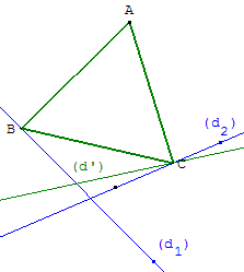 Triangle équilatéral avec contraintes