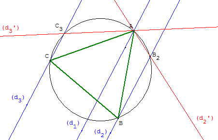 Construire un triangle équilatéral - cercle circonscrit
