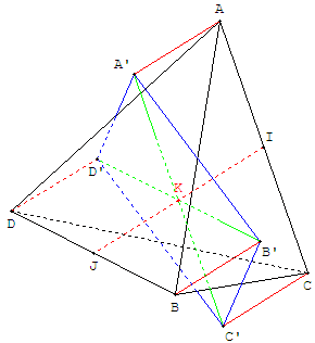 Projection orthogonale d'un tétraèdre