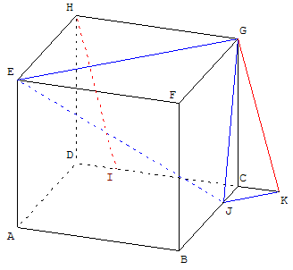 Droite parallèle à un plan - méthode géométrique 1