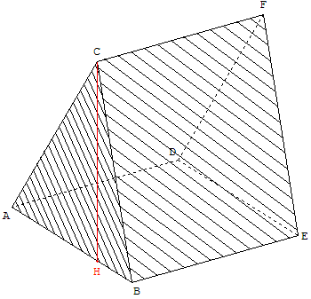 Prisme de base triangulaire verticale