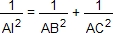 1/AI²=1/AB²+1/AC²