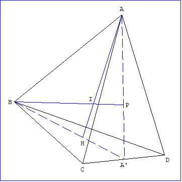 Tétraèdre ayant deux hauteurs concourantes
