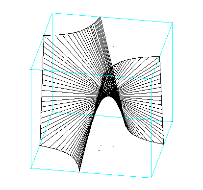 Paraboloïde à selle dans un cube 2