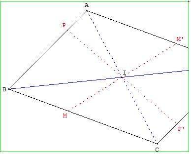Diagonale d'un parallélogramme - Solution
